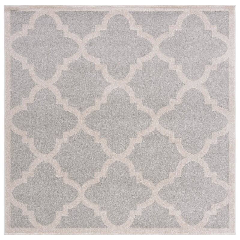 SAFAVIEH Amherst Elvana Modern Rug - 7' Square - Light Grey/Beige