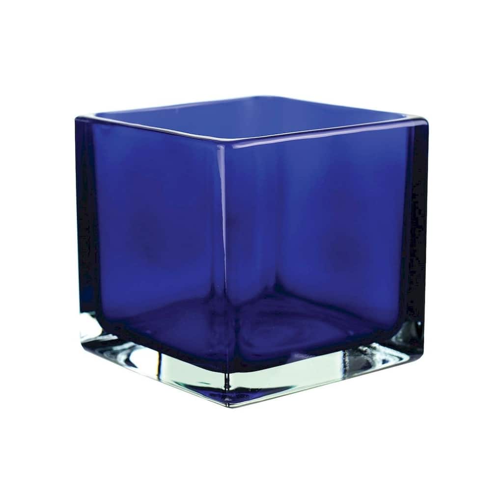 Cobalt Blue Square Vase