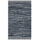 preview thumbnail 20 of 158, SAFAVIEH Handmade Rag Rug Vistiana Flatweave Cotton Rug 2' x 3' - Black - Rectangle