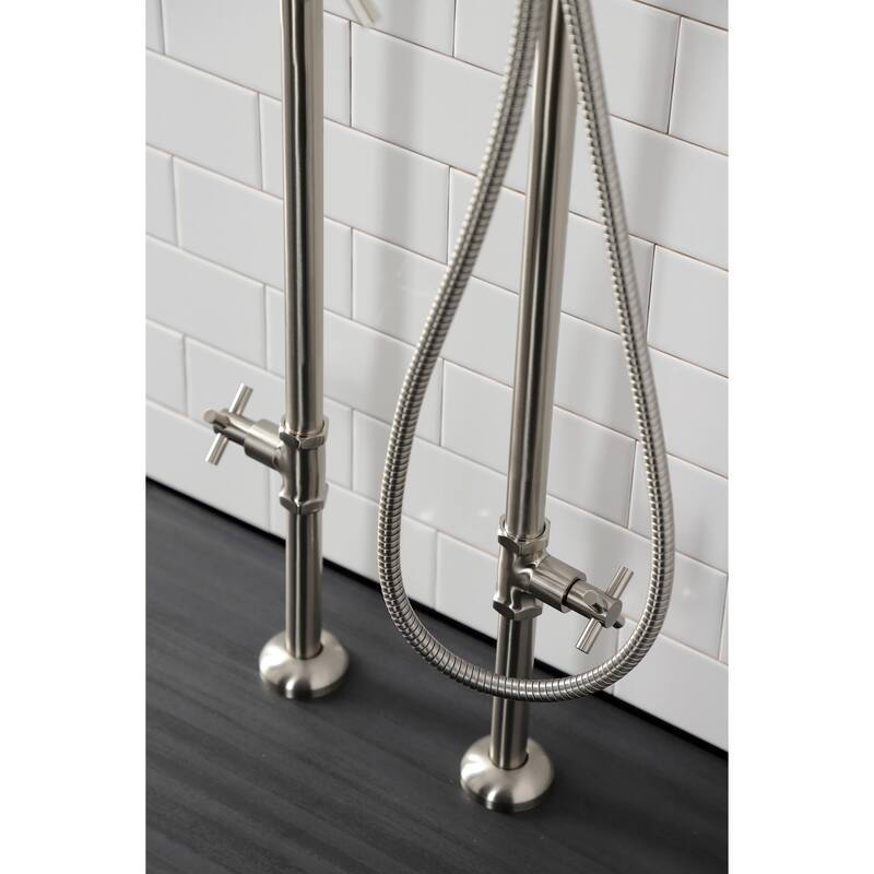 Kingston Brass Concord Freestanding Tub Faucet with Supply Line