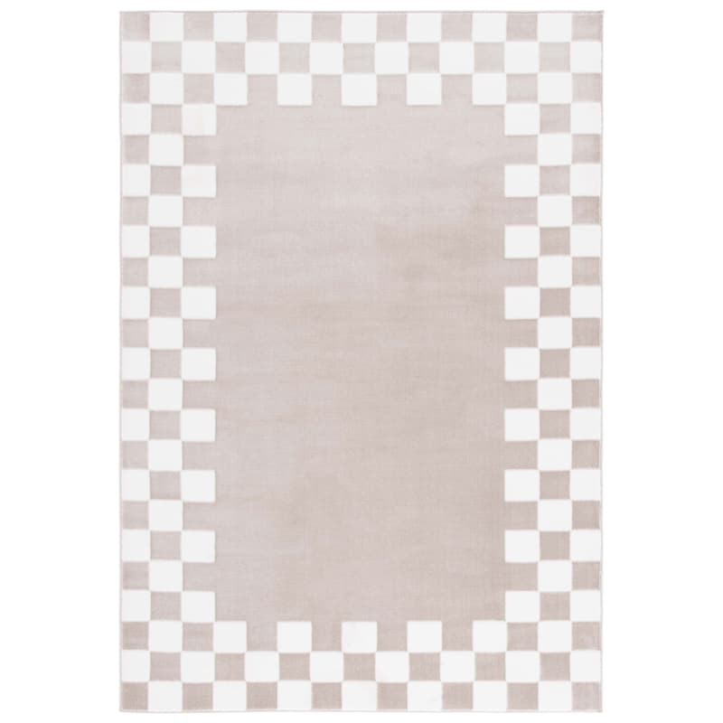 SAFAVIEH Groove Cheryl Modern & Contemporary Rug - 6'7" Square - Beige/Ivory