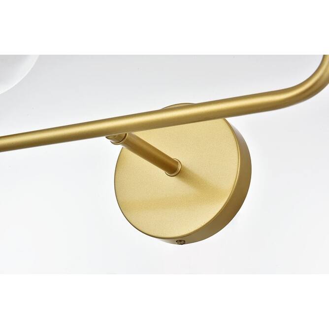 Elegant Lighting LD7321W19 Genesis 2 Light 10" Tall Bathroom Sconce
