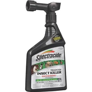 Done Insect Spray Spectracide HG-95830 Triazicide Once & Done Insect Killer, 32 Oz - Bed ...