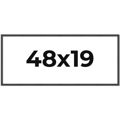 48x19 Frame Brown Solid Wood Picture Frame - Complete Modern Photo