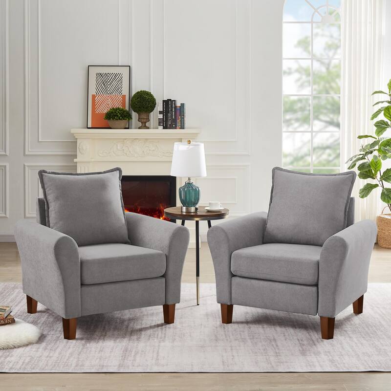 Modern Accent Chair Comfy Upholstered Armchair for Living Room