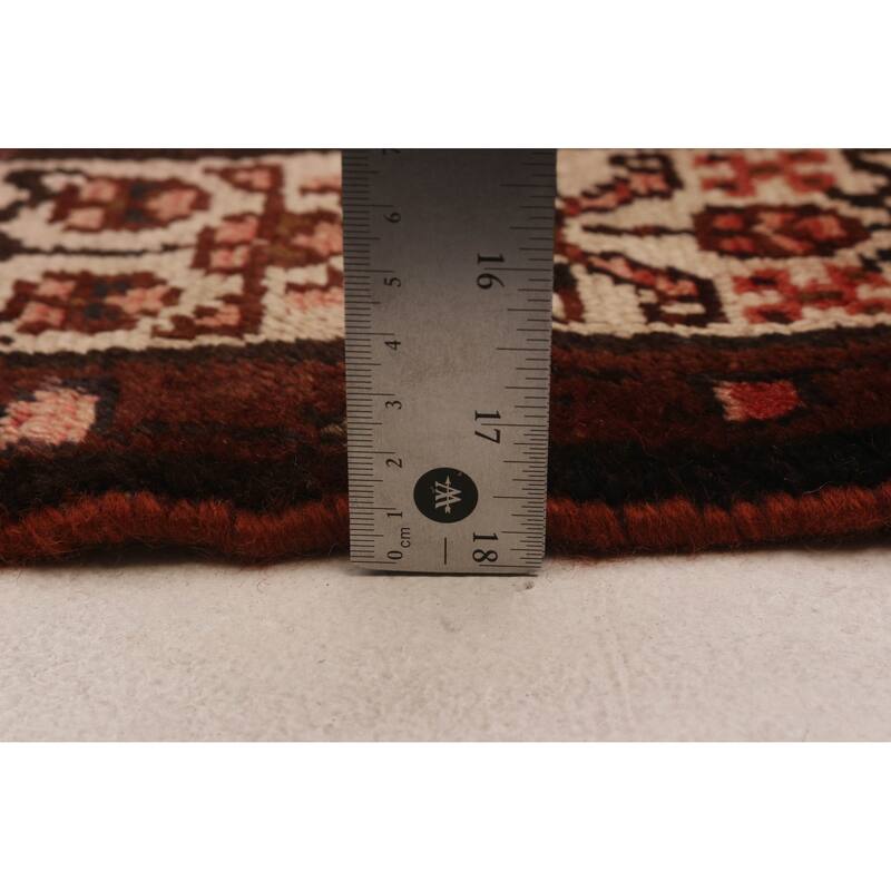 ECARPETGALLERY Hand-knotted Andelz Red Wool Rug - 3'8 x 9'11