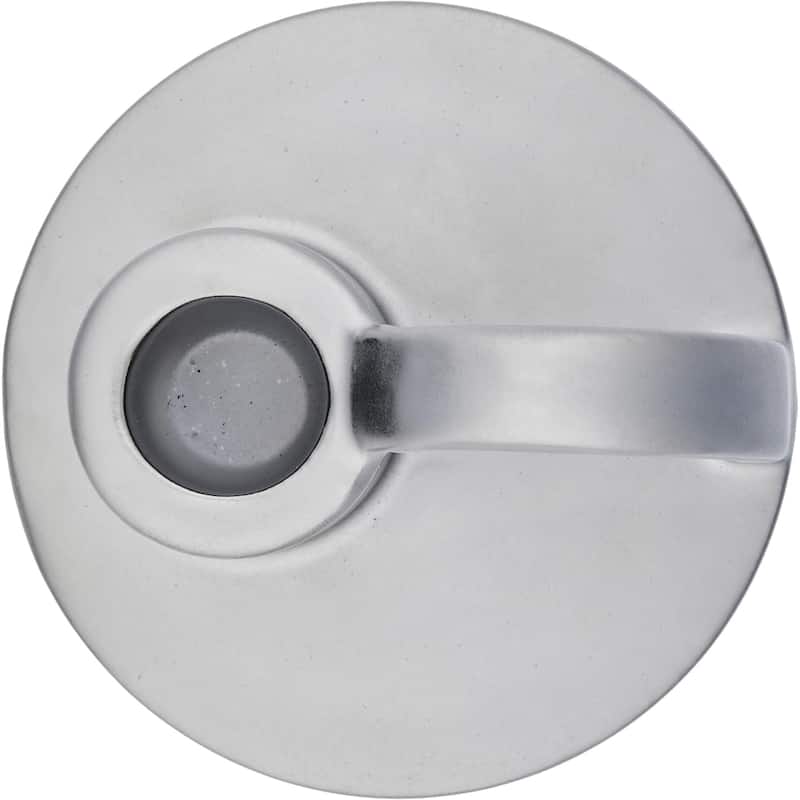 Titanium Silver Set of Two Elise Short Ceramic Candlesticks Aria Home