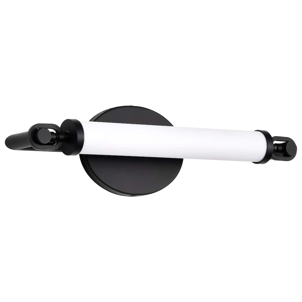 Edgeworth 16 Inch LED Vanity Matte Black Acrylic Lens