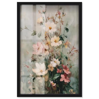 Vintage White Whispers Shadowbox by Art Remedy