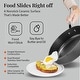 preview thumbnail 3 of 5, Gotham Steel 4 Quart Hammered Design Sauté Pan with Lid Nonstick Cookware, Black
