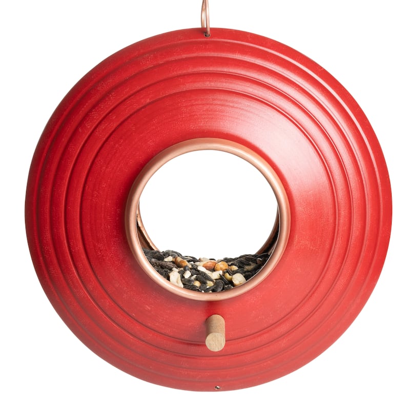 Mojave Fly Thru ™ Bird Feeder, Copper Accents, Multiple Perches by Good Directions