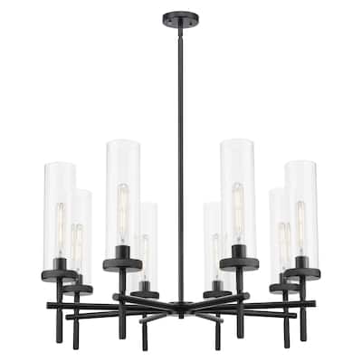 Innovations Lighting Downtown Urban - Lincoln - 8 Light 32" Stem Hung Chandlier