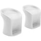 preview thumbnail 7 of 10, Ledge Lounger In Pool Barstools, Outdoor Patio, 22" Height - Set of 2 White