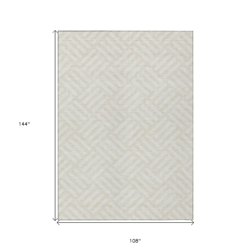 HomeRoots Geometric Transitional Rectangle Outdoor Rug