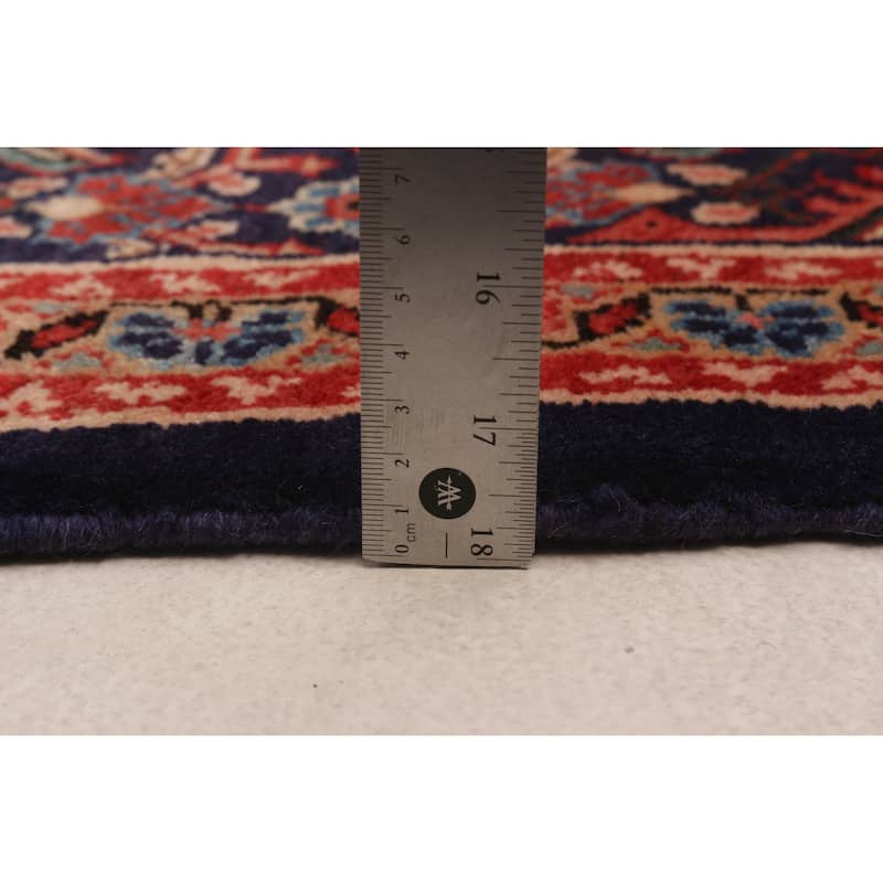 ECARPETGALLERY Hand-knotted Andelz Navy Wool Rug - 3'10 x 10'2