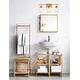 preview thumbnail 5 of 18, Monaco Farmhouse Bathroom Vanity Lights 3-Light Clear Glass Wall Sconces