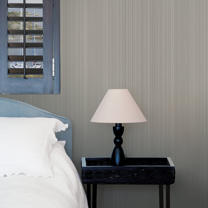Galerie Wallcoverings Boutique Textured Stripe Non-woven Matte Wallpaper Roll