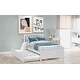 preview thumbnail 11 of 18, Twin Size Platform Bed With Trundle White