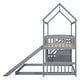 preview thumbnail 11 of 18, Playhouse Design Twin over Twin Bunk House Bed with 2 Drawers and Slide