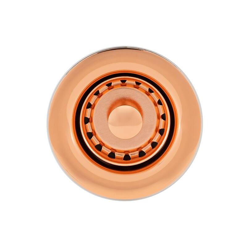 12" Round Hammered Copper Bar Sink with 2" Drain Opening in Polished Copper, Matching Drain and Accessories