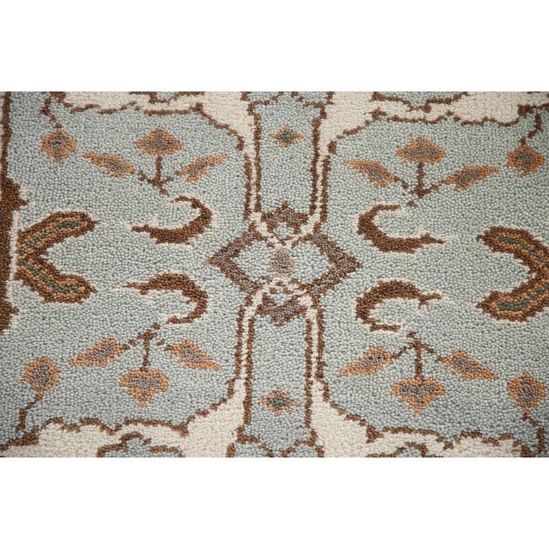 Floral Oushak Oriental Runner Rug Handmade Wool Carpet - 2'7"x 15'8"