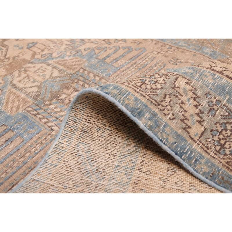 ECARPETGALLERY Hand-knotted Antalya Vintage Tan Wool Rug - 3'0 x 14'3