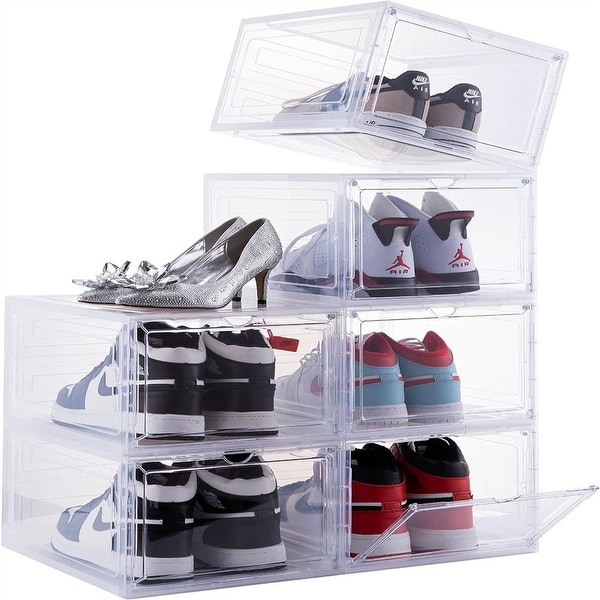 Plastic Shoe Box with Clear Door - On Sale - Bed Bath & Beyond