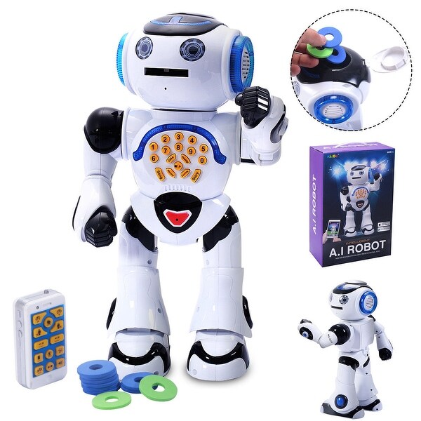 Shop Costway 1018i Infrared Rc A I Robot Intelligent Smart Phone Remote Control Toy Gift Overstock 17157396