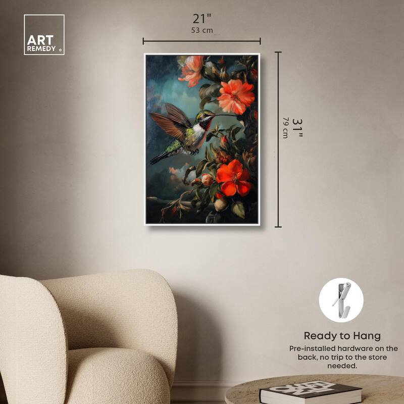 Whirring Wings II Canvas by Art Remedy