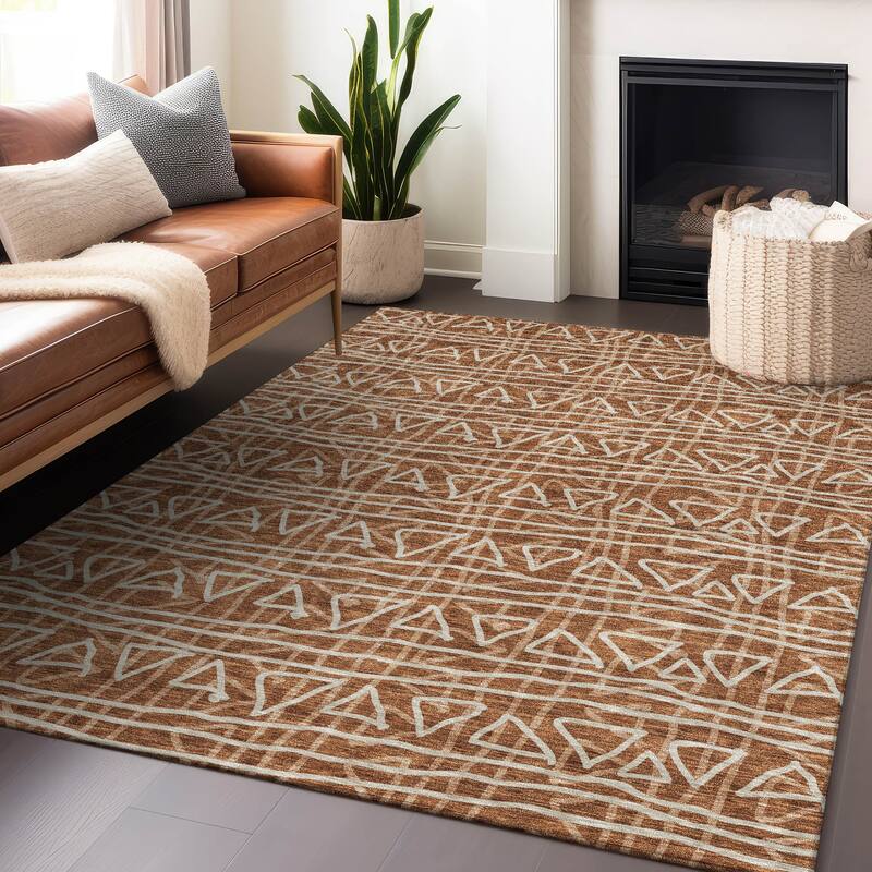 Premium Washable Super Soft Geo Mayfield Rug