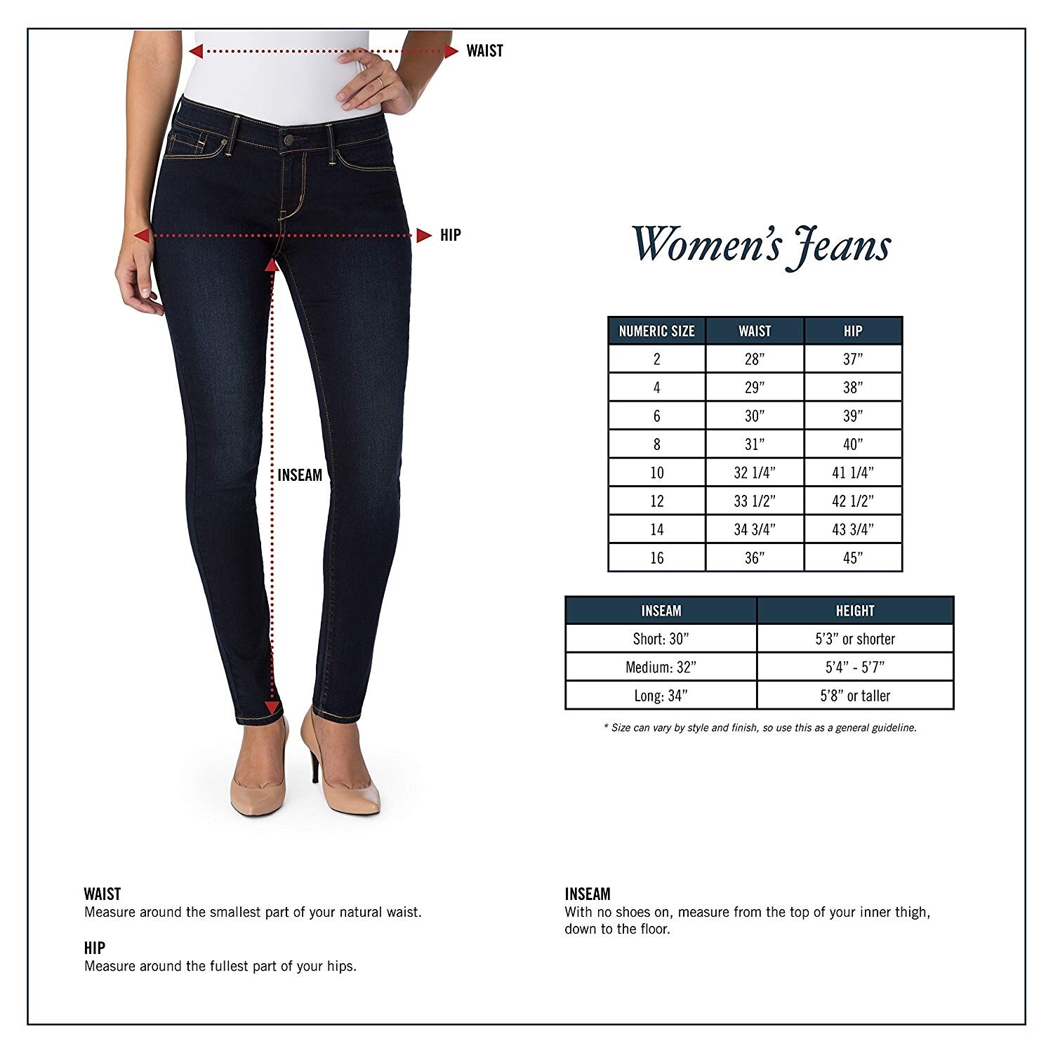 what is a size 4 in levis womens jeans