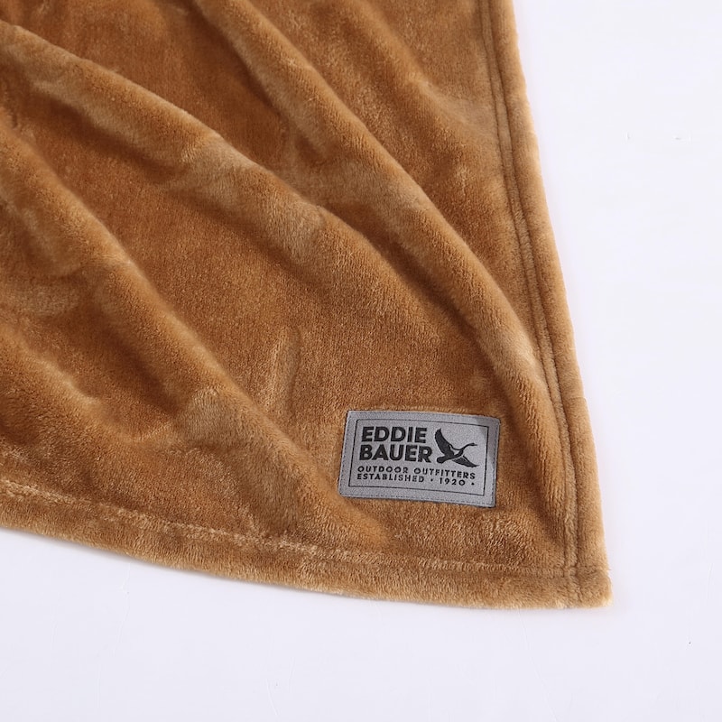 Eddie Bauer Geese Embossed Signature Plush Throw Blanket