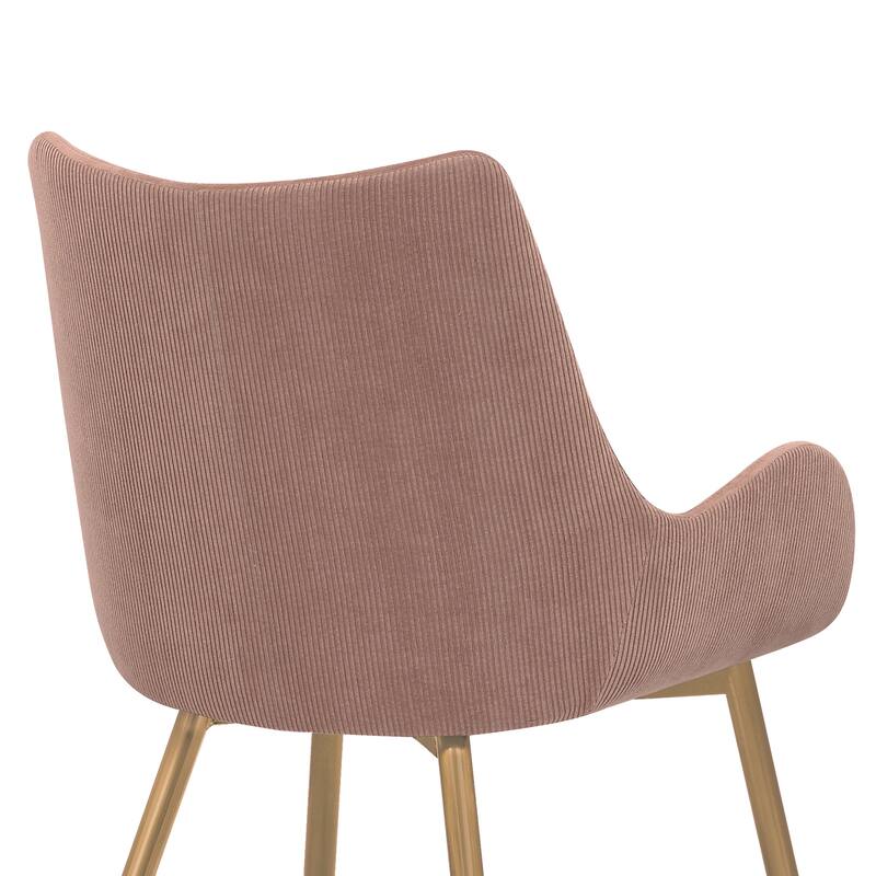 Avery Upholstered Dining Chair with Gold Legs