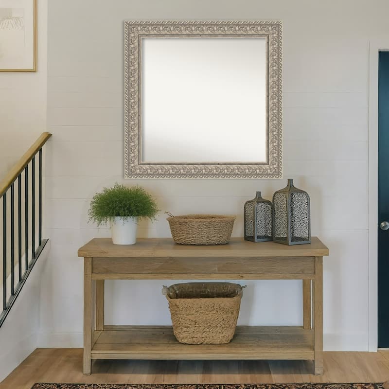 Sydney Silver Non-Beveled Framed Wall Mirror - Sydney Silver
