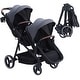 preview thumbnail 11 of 13, Foldable Double Track Tandem Stroller - N/A Dark Grey