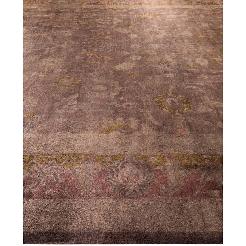 Overdyed One-of-a-Kind Hand-Knotted Area Rug - Brown - 11' 10" x 17' 7"
