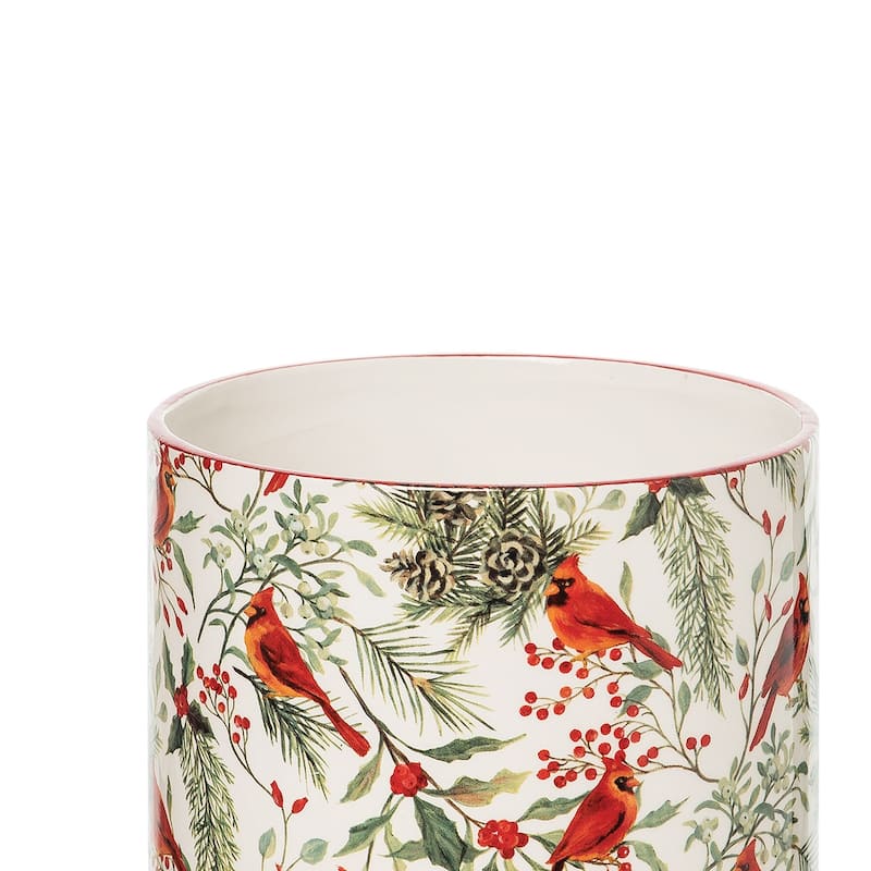 Cardinal Greenery Utensil Crock