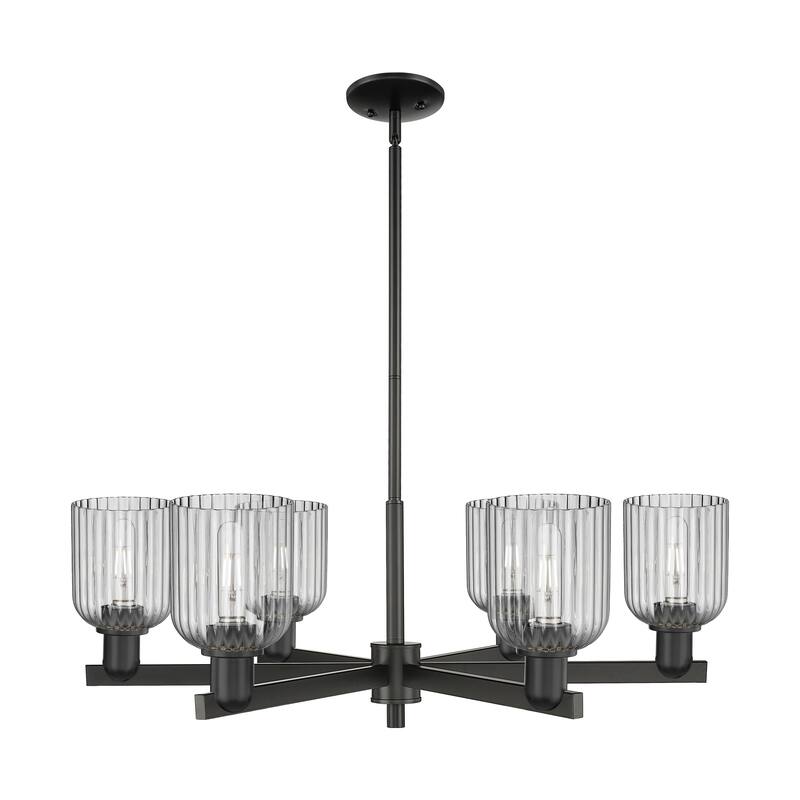 Innovations LightingDowntown Urban - Bridal Veil - 6 Light 35" Stem Hung Chandelier
