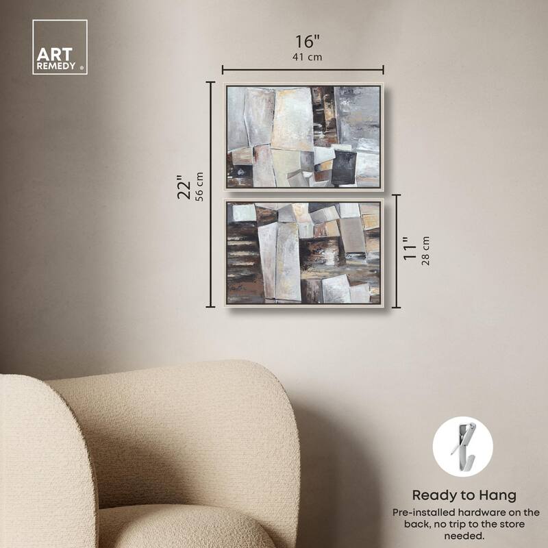 Inside the Future Canvas Set of 2 by Art Remedy
