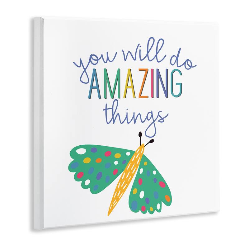 Stupell Inspiring Do Amazing Things Wall Plaque Art Design By Kim Allen