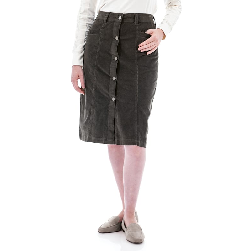 Aventura Women's Rhyder Cord Skirt - Smoke - 10