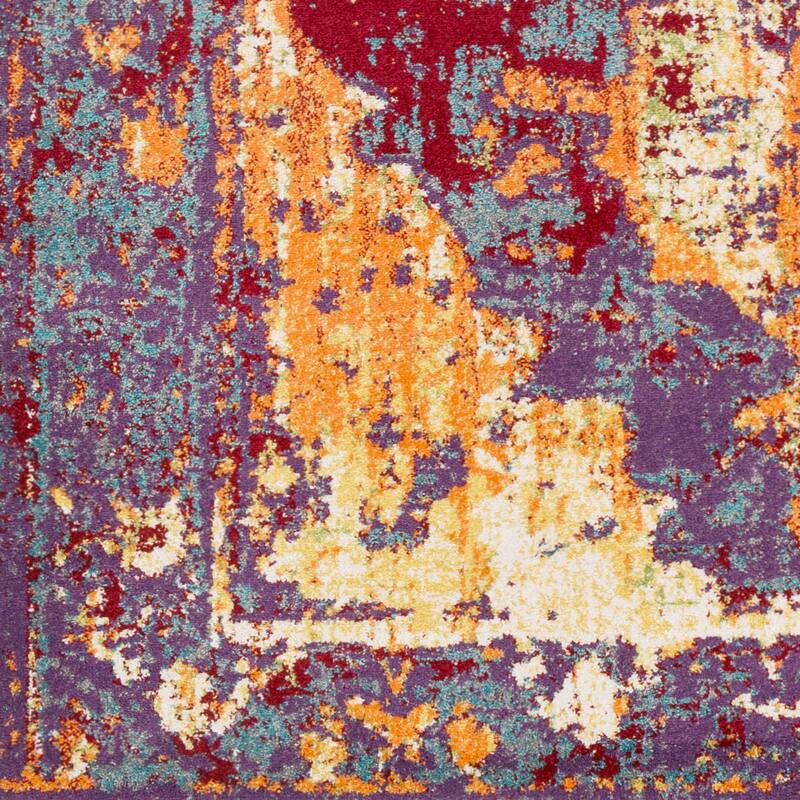 Livabliss Amalia Distressed Medallion Area Rug
