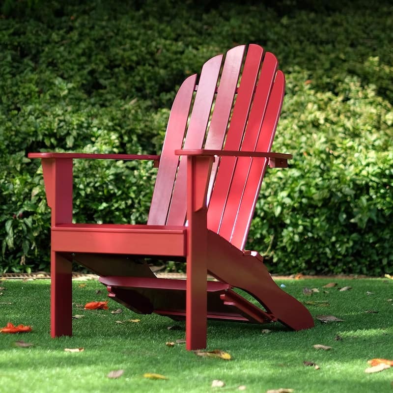 Cambridge Casual Austin Outdoor Adirondack Chair - Red - Red