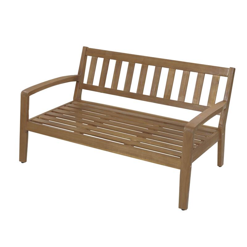 Grenada Acacia Loveseat Coffee Table Set by Christopher Knight Home