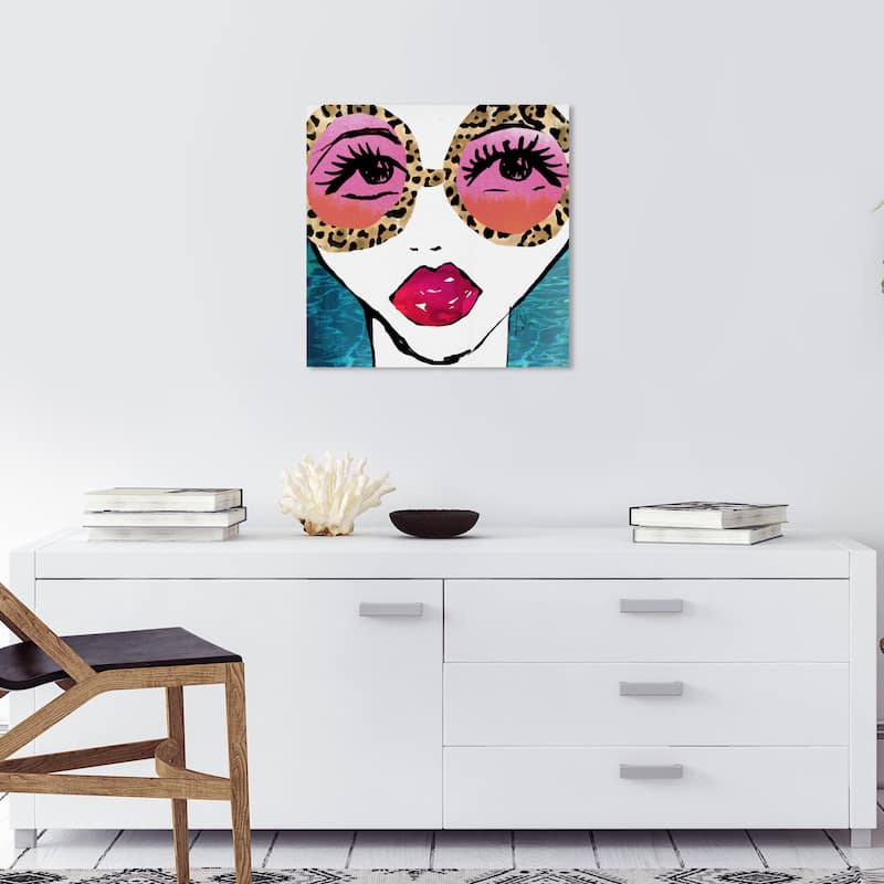 Wynwood Studio Canvas Fashion and Glam Ready For The Water CUSTOM Pink and Modern & Contemporary Wall Art Canvas Print - 20 x 20