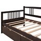 preview thumbnail 15 of 14, Twin Daybed with Storage Drawers, Pine Wood Frame for Small Spaces