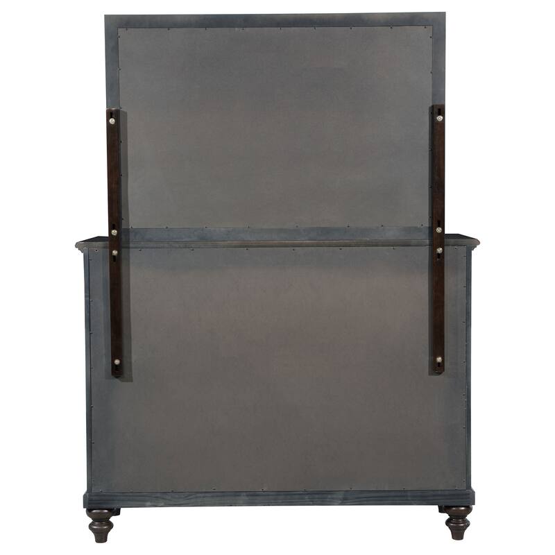 Andover 8-drawer Dresser and Mirror Dark Oak