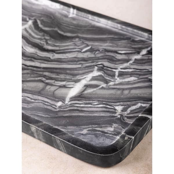 Frontier Black Marble Tray - Large