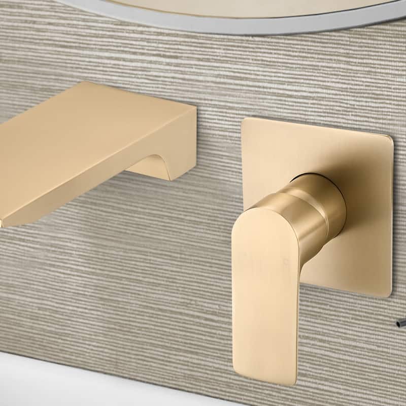 Topcraft Wall Mount Single Handle Waterfall Bathroom Faucet