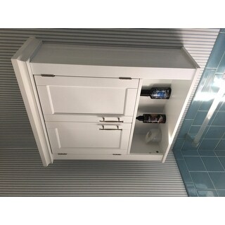 RiverRidge Somerset Collection Two-Door Wall Cabinet, White